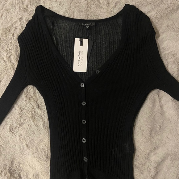 Sheer button up cardigan - Picture 2 of 4